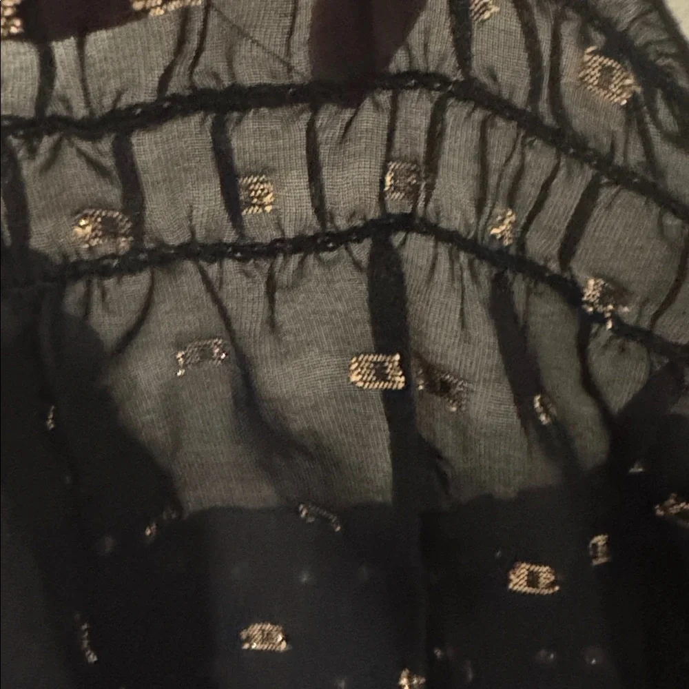 Elegant Black transparent Women's Top - Picture 2 of 4